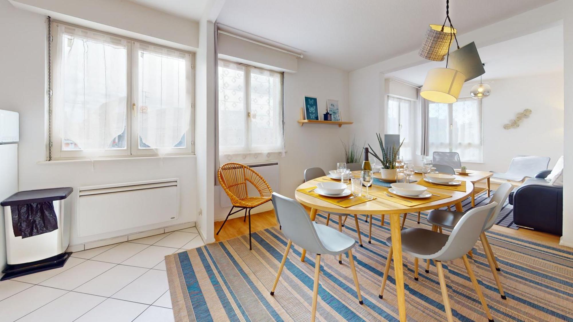 Elegance, Appartement 6 Pers 1 Parking Кольмар Екстер'єр фото