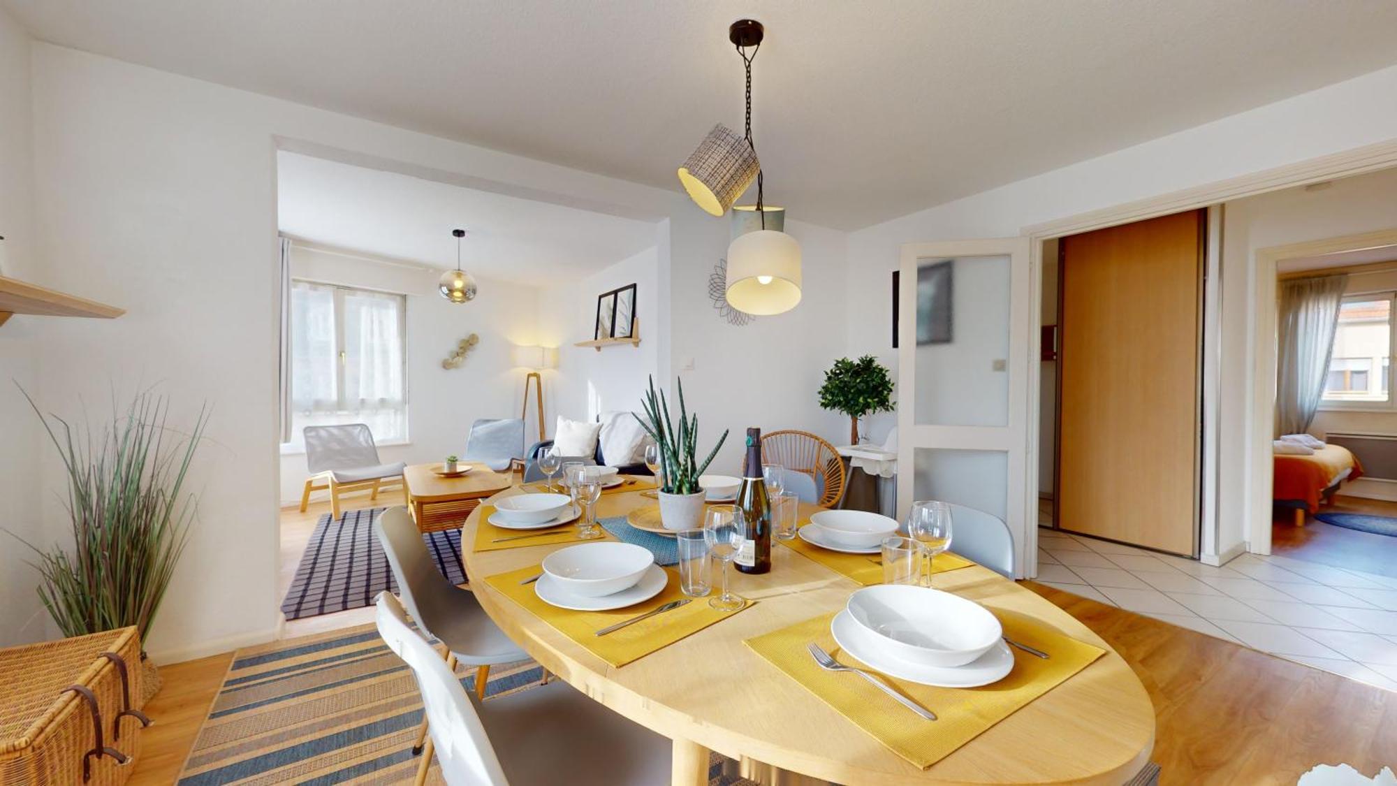 Elegance, Appartement 6 Pers 1 Parking Кольмар Екстер'єр фото